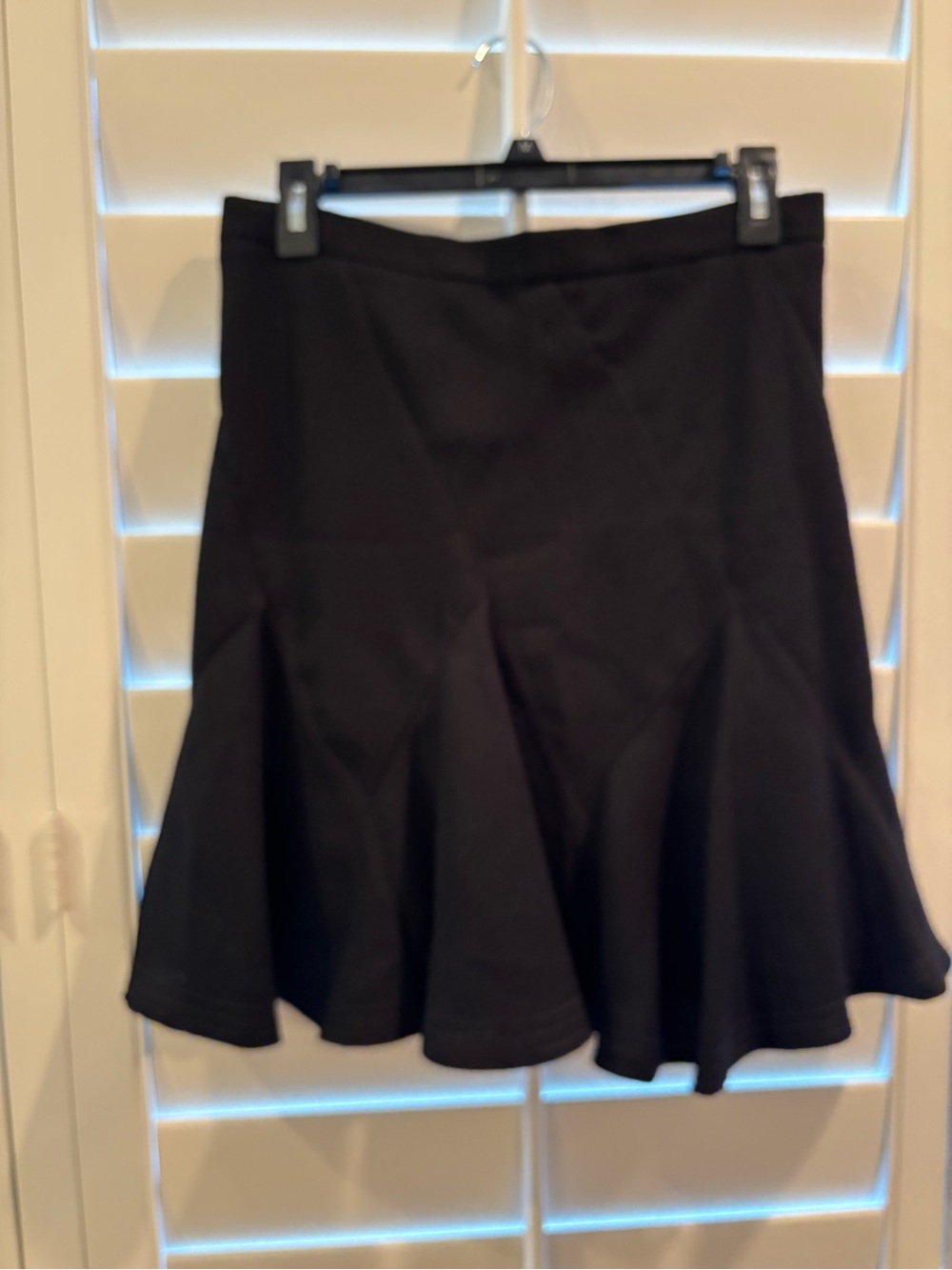 Max Studio Specialty Products Black Flared Paneled Women’s Skirt